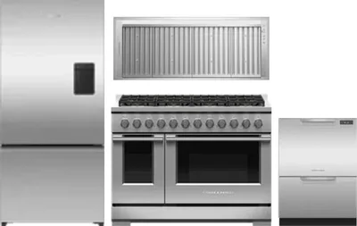 4 Piece Package Includes Refrigerator, Range, Hood And Dishwasher